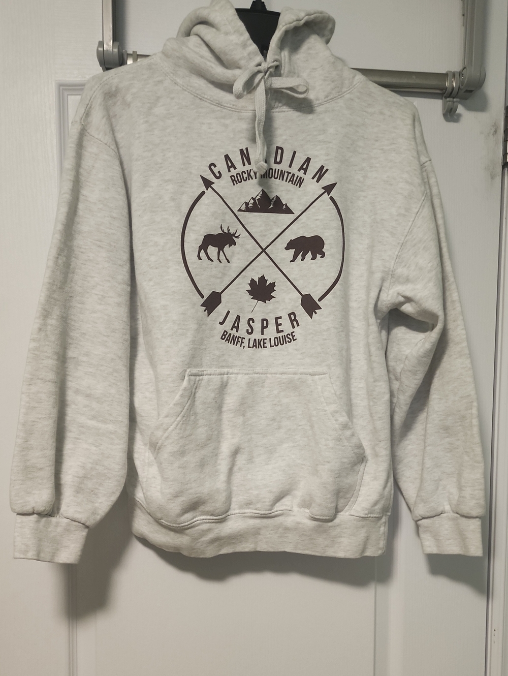 Jasper Canadian Rocky Mountain Heather Gray Hoodie
